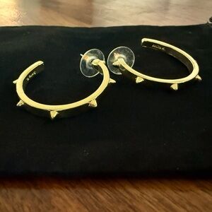 NWOT Anita K. Gold Hoop Earrings with Spikes